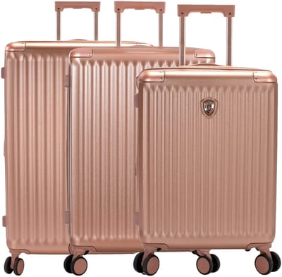 HEYS trolley Luxe 3pc Set Rose Gold roségoudkleurig 55cm
