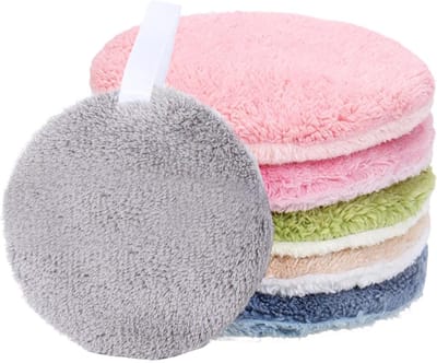 Make-up Remover Pads - Herbruikbare Watten - Gezichtsreiniging - Dubbelzijdig Ontwerp - 6 Stuks - Gemengde Kleuren