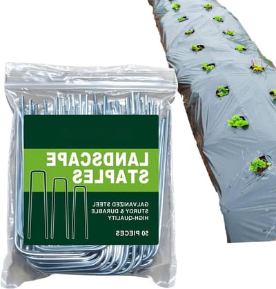 Landschap Stof Stakes - Grond Spikes Tuin - Tuin Stabiliseren - Roestvrije Gegalvaniseerd Staal - 50 stuks - Enkele Attribuut