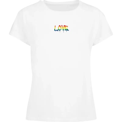 Merchcode - Love Teddy Dames Tshirt - XS - Wit
