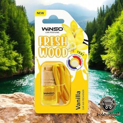 winso fresh wood vanille autoparfum - fresh wood vanille - vanille - winso geur voor in de auto - autogeur - auto parfum