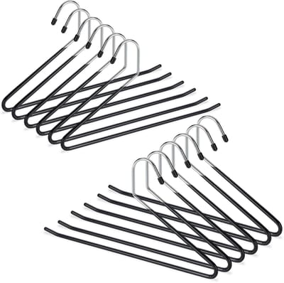 24x broekhanger - kledingbeugel - klerenhanger - broekbeugel metaal