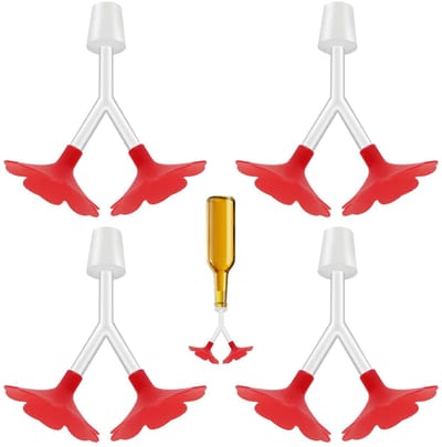 Dailygoods- Kolibrievoeder met dubbele poorten - Voederstation voor vogels - Voederpaalsysteem - Vogelvoeder - Tuinaccessoire - Geschikt voor kolibries