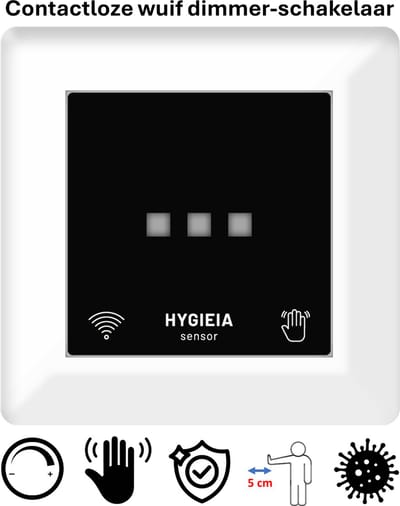 Freelux Aanraakvrije bediening | Led Dimmer | 230VAC - 250VA/1,1A | Signaal wit glans