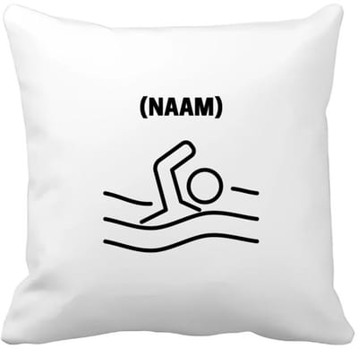 Akyol - zwem met eigen naam Kussen hoes - Zwemmen - zwemmer - sport - 40 bij 40 cm