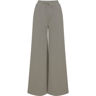 SF Women Dames/Dames Mode Duurzame Joggingbroek Met Wijde Pijpen (Khaki)