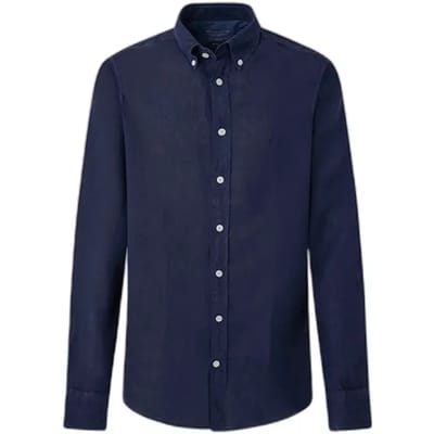 Shirt met lange mouwen Hackett Garment Dye Linen B