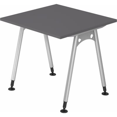 ATOS 8 S | Bureau - 80 x 80 Tafelhoogte I In hoogte verstelbaar Grafiet