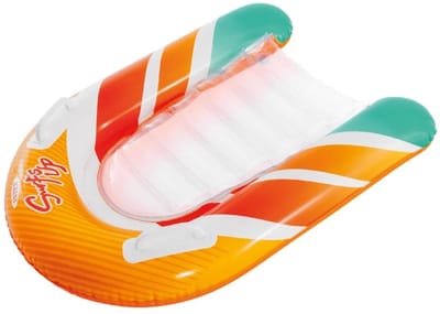 Intex Surf's up rider 'Oranje' 84x79 CM - Intex Opblaasbaar Surfboard - Surfplank - Bodyboard - Luxe Strand Luchtbed - Zwembad Luchtbed - Lounge Luchtbed