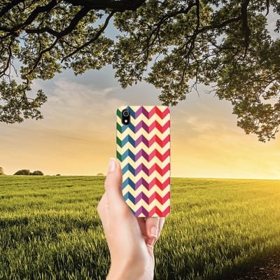 Xiaomi Redmi 7A TPU bumper Zigzag Multi Color
