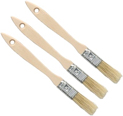 Sorex Verfkwasten - 3x - plat - 15 mm - kunststof - schilderen - voor alle soorten verf
