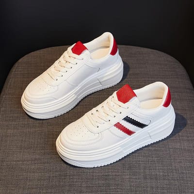 Binnenhoogte Kleine Witte Schoenen Vrouwen Lente Nieuwe Platform Enkelschoenen Herfst Veelzijdig Koreaanse Versie Athleisure Schoenen 39 black