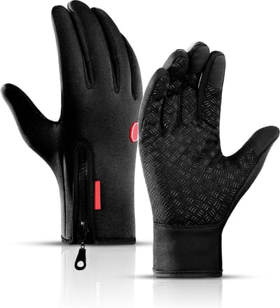 Tech Fleece Handschoenen - - Handschoen winter - Handschoenen Scooter / Fiets / Wandelen - Handschoen Heren en Dames - Sporthandschoen - Winter - Maat S - Zwart - Sinterklaas - Kerst