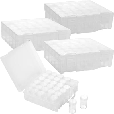 Organiseer je sieraden met deze heldere 17cm opbergdoos met 30 vakjes voor diamantkunst en kralencreaties