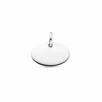 Zilveren gerhodineerde graveerhanger 9,5 mm - 1340753