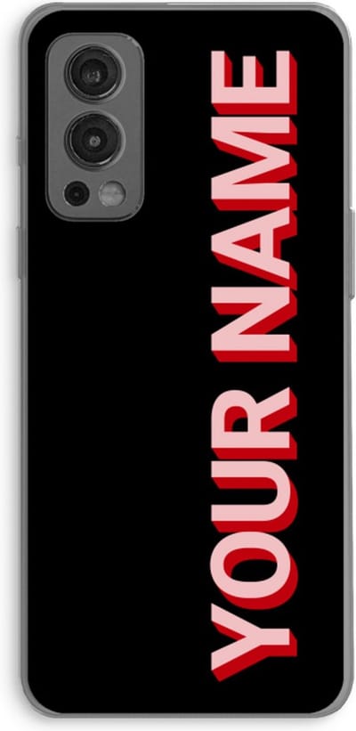Gepersonaliseerd - Case Company® - Hoesje geschikt voor OnePlus Nord 2 5G hoesje - Namecase - Soft Cover Telefoonhoesje - Bescherming aan alle Kanten en Schermrand
