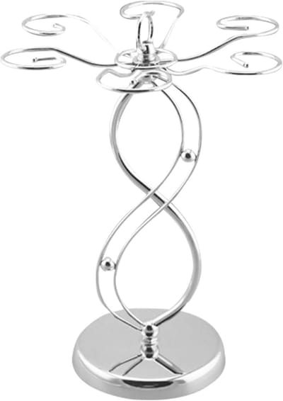 Wijnrek - Wijnglashouder - Keuken Bar Opslag - Metalen Constructie - 26 x 37 cm - Zilver