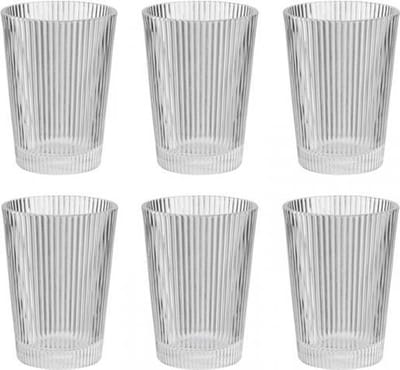Stelton Pilastro - Drinkglas - Ribbel - 240 ml - 6 stuks