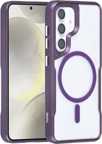 TUNIQ telefoonhoesje voor Samsung Galaxy S24 - MagSafe siliconen backcover - Paars