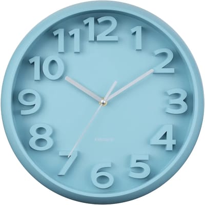 Karlsson Wandklok Elevated Classic Numbers - Mistig blauw - 5x33.5x33.5cm - Wandklok Scandinavisch