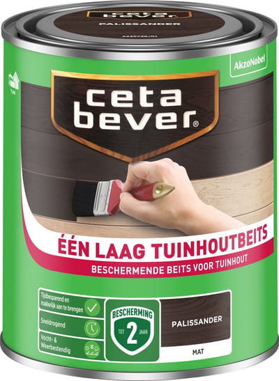 Cetabever - Een Laag Tuinhoutbeits - Palissander - 750 Ml