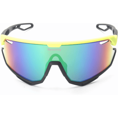 Revoray Cycluszonnebril — HD Schokbestendige PC Monobloc Lens, Lichtgewicht TR90 Brilbeugel, UV400 Bescherming, Aerodynamisch Ontwerp, Professionele