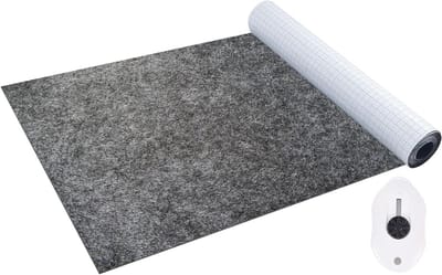 JGS Premium - Zelfklevend vilt 40 x 220 cm lichtgrijs | Per meter | Viltglijder | Box liner | Kopmatten | Fotolijsten | Stoelpoten | 2 mm dik