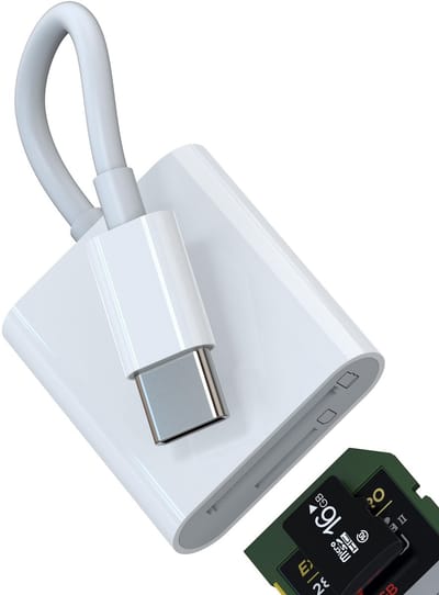 Allecto - USB-C SD Kaartlezer Micro SD - Snelle Geheugenoverdracht - Ideaal voor foto's en video's - Handzaam formaat - Geheugenkaartlezer voor iPh...