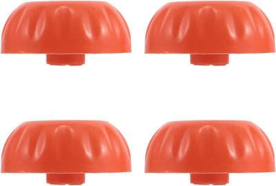 Thermostaatknoppen Set - Verwarmingsknoppen - Nauwkeurige Temperatuurregeling - Antislip Ontwerp - 3.8x3.8x1.9cm - Oranje