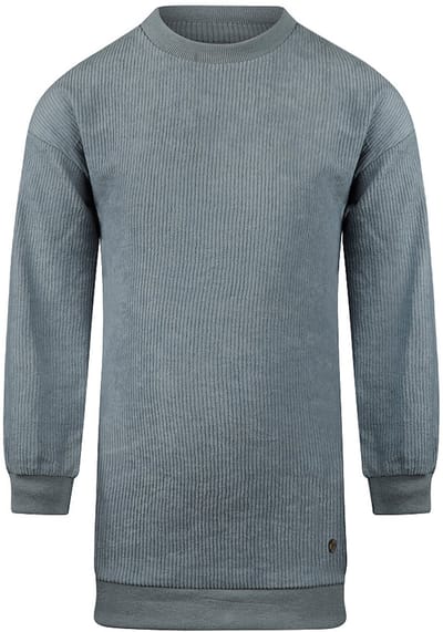 Koko Noko meisjes jurk lange mouw blauw