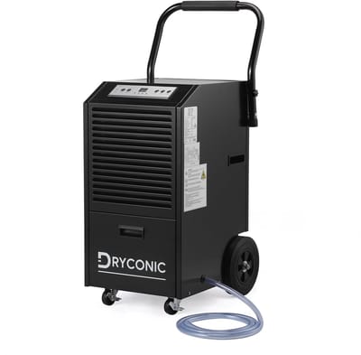 Dryconic Bouwdroger 70L - professioneel - 5,5L watertank - ContinuousDrain - Auto-Defrost - JobSite metaal