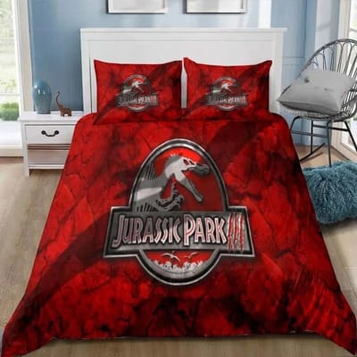 Dinosaurus Jurassic Park 3D Print Beddengoed Set Eenpersoons Twin Volledig Queen King Maat Bed Set Volwassene Kind Slaapkamer Beddengoed Cadeau 180X210cm-3pcs