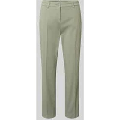 Straight fit stoffen broek met persplooien Model 'Karina'