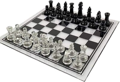 Schaakbord Set - Strategisch Spel - Familie Spel - Anti-gebroken Stukken - 35x35 cm - Helder