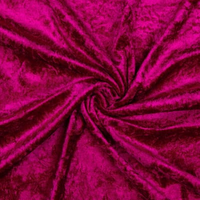 Velours de panne - 140cm breed - Donker roze - 50 meter