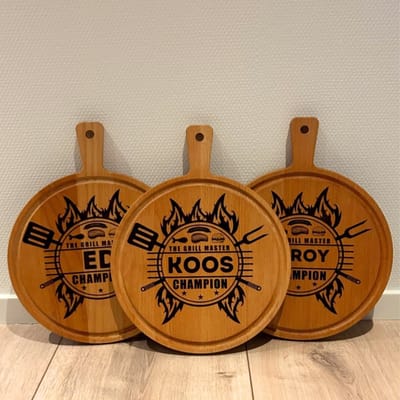 JM Woods - Borrelplank - Serveerplank - BBQ Borrelplank - Gepersonaliseerd - Kamado - Cadeau tip!