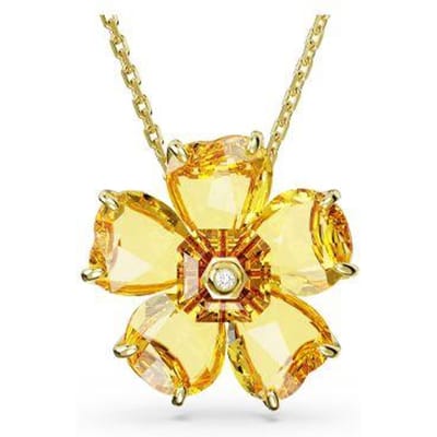 Swarovski Florere Collier Floral Polyvalent Tendance en Alliage Collier Femme 5650570 Box (Random Color) beige