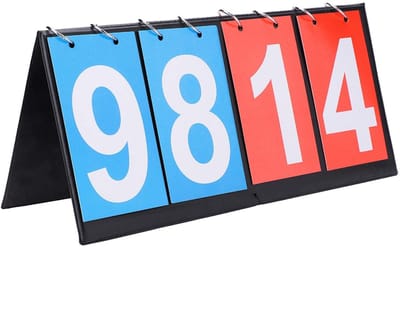 Dailygoods- Scorebord Draagbaar - Flip Scorebord - Cijfer Scorebord - Sport Scorebord - Waterdicht - Flexibel en Duurzaam - Sportteller