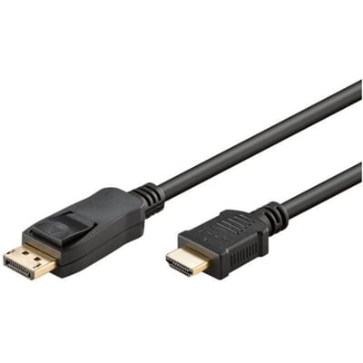 DisplayPort naar HDMI kabel - DP 1.2 / HDMI 1.4 (4K 30Hz) / zwart - 3 meter