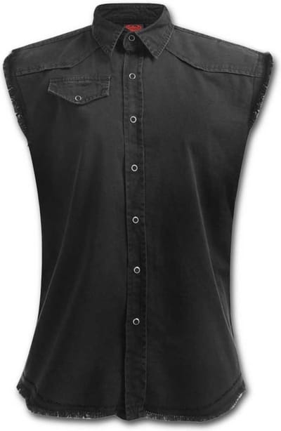 Spiral Blouse -L- URBAN FASHION Zwart