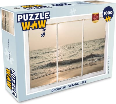 Puzzel Doorkijk - Strand - Zee - Legpuzzel - Puzzel 1000 stukjes volwassenen