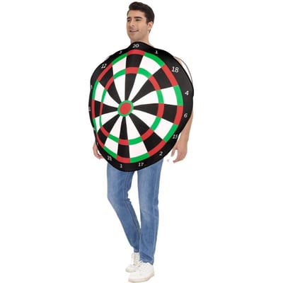 Leuk feestelijk schietdoelkostuum, volwassen Adult One Size groen