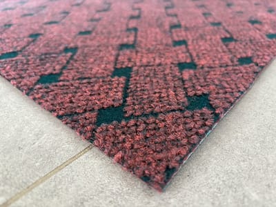 JYG Vloerkleed UNION - Keukenmat - Keukenloper - Anti Slip - 66x500cm - BORDEAUX