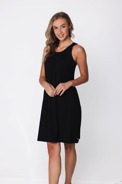 Pastunette - Jurk - Noir - Viscose - Mouwloos - Zwart - Maat 46
