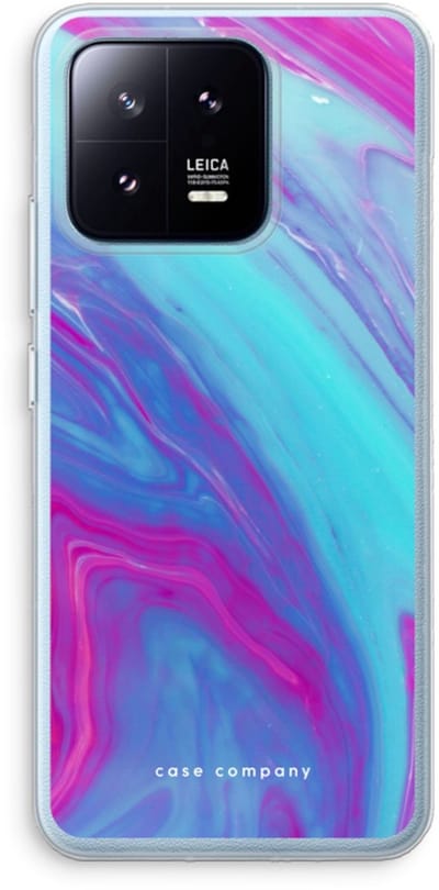 Case Company® - Hoesje geschikt voor Xiaomi 13 Pro hoesje - Zweverige regenboog - Soft Cover Telefoonhoesje - Bescherming aan alle Kanten en Schermrand