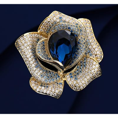 Modieuze Dames Luxe Broche Bloemstijl Exquise Broche Winter Nieuwe Trend Broche
