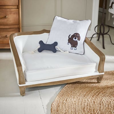 LOBERON Huisdierenbank Whisley bruin/crème