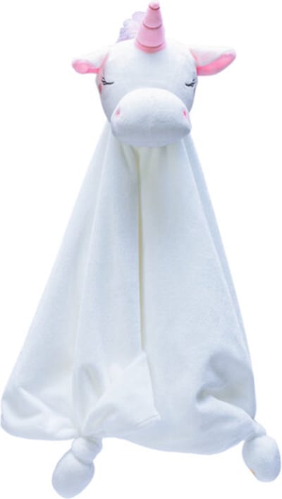 Beeztees Puppy Knuffeldoek Unicorn - Puppy Speelgoed - Puppyknuffel - Hondenspeelgoed - Wit