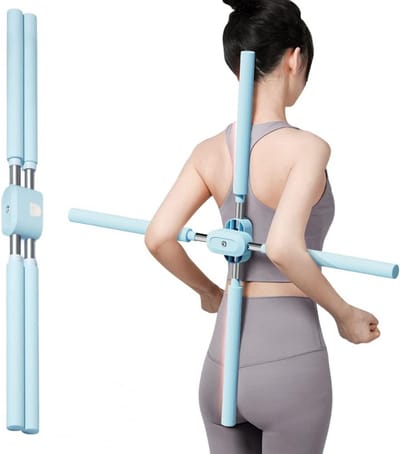 Yoga Stokken Set 2 Stuks - Verstelbare Lengte 62-92 cm - Houdingscorrectie - Schoudertraining - Rekgereedschap - Home Fitness - Voor Mannen en Vrouwen