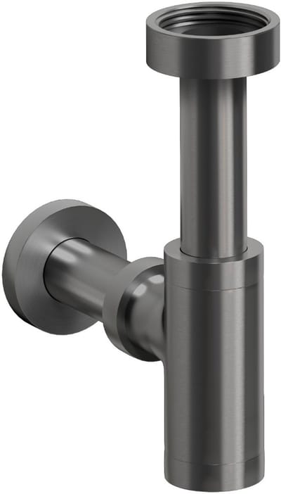 Clou Mini Suk fonteinsifon, gunmetal gebor. PVD, voor fonteintjes
